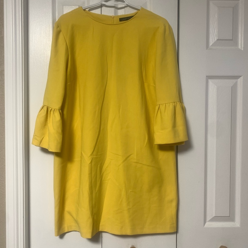 Zara Yellow Long Sleeve Dress